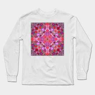 Valentines on Cool Gray Long Sleeve T-Shirt